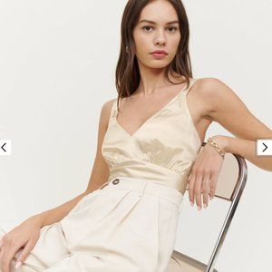 Reformation NWT Elodie Silk Top Size M